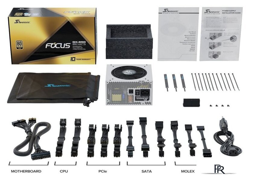 Блок питания Seasonic Focus GX-1000 White Edition 2022 SSR-1000FX - Изображение №9 — Интернет-магазин ПроЗаказ