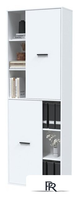 Шкаф распашной Интерлиния Skill-22 (2) (белый/белый) - Изображение №4 — Интернет-магазин ПроЗаказ