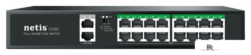 Неуправляемый коммутатор Netis P116GC - Изображение №1 — Интернет-магазин ПроЗаказ