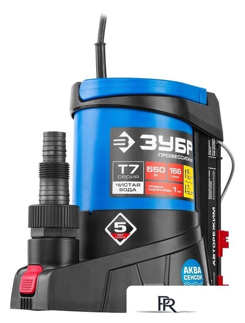 Дренажный насос Зубр Профессионал НПЧ-Т7-550 - Изображение №3 — Интернет-магазин ПроЗаказ