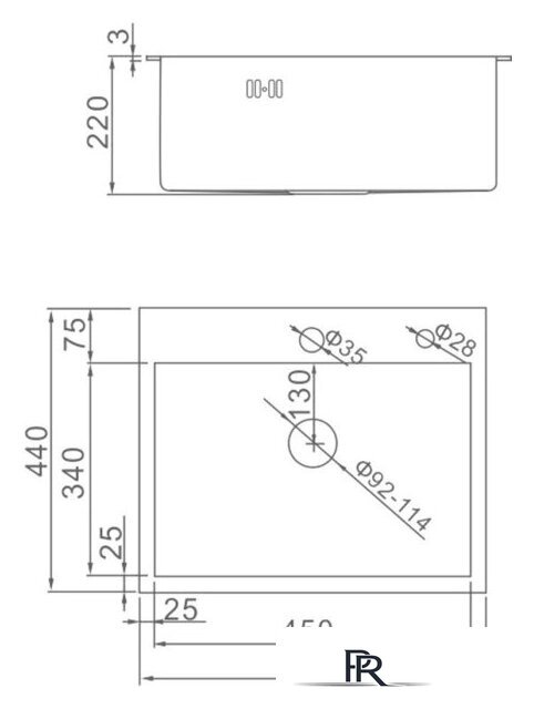 Кухонная мойка Gerhans K35044 (сатин) - Изображение №2 — Интернет-магазин ПроЗаказ