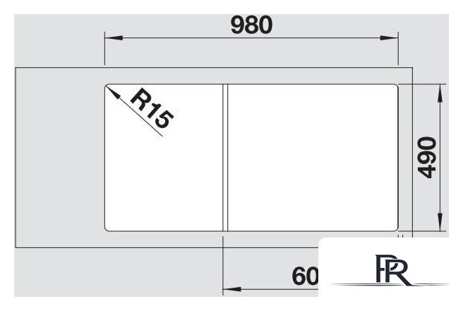Кухонная мойка Blanco AXIA III 6 S 525851 (черный) - Изображение №4 — Интернет-магазин ПроЗаказ