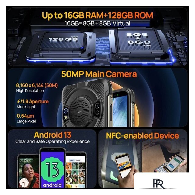 Телефон Ulefone Power Armor 16S 8GB/128GB (черный) - Изображение №11 — Интернет-магазин ПроЗаказ