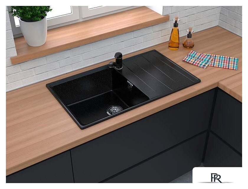 Кухонная мойка GranFest GF-LV-860L (серый) - Изображение №3 — Интернет-магазин ПроЗаказ