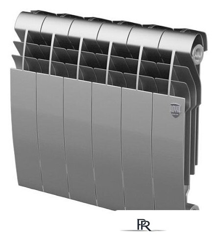 Биметаллический радиатор Royal Thermo BiLiner 350 Silver Satin (6 секций) - Изображение №1 — Интернет-магазин ПроЗаказ