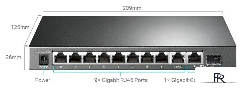 Настраиваемый коммутатор TP-Link TL-SG1210MPE - Изображение №3 — Интернет-магазин ПроЗаказ