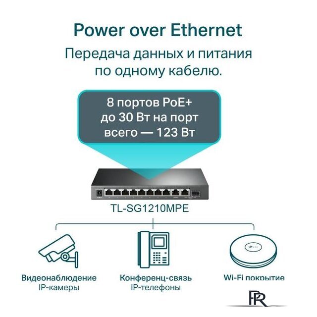 Настраиваемый коммутатор TP-Link TL-SG1210MPE - Изображение №4 — Интернет-магазин ПроЗаказ
