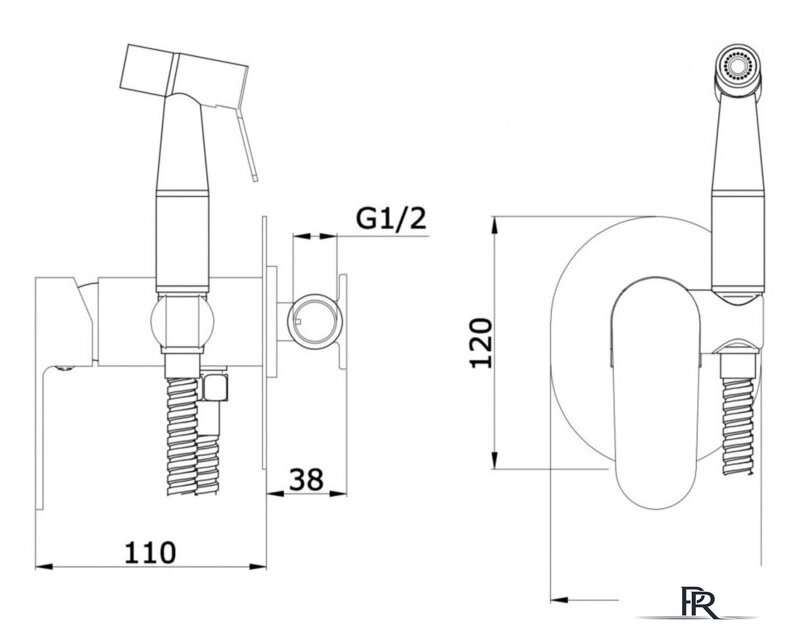 Гигиенический душ Vieir V283551-S - Изображение №3 — Интернет-магазин ПроЗаказ