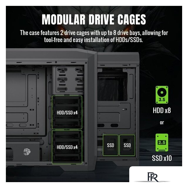 Корпус GameMax Dragon Knight 2 (черный) - Изображение №7 — Интернет-магазин ПроЗаказ