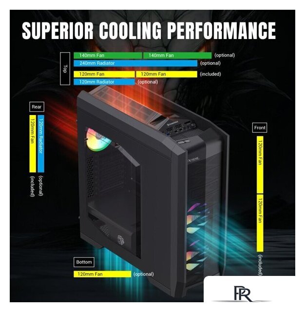 Корпус GameMax Dragon Knight 2 (черный) - Изображение №4 — Интернет-магазин ПроЗаказ