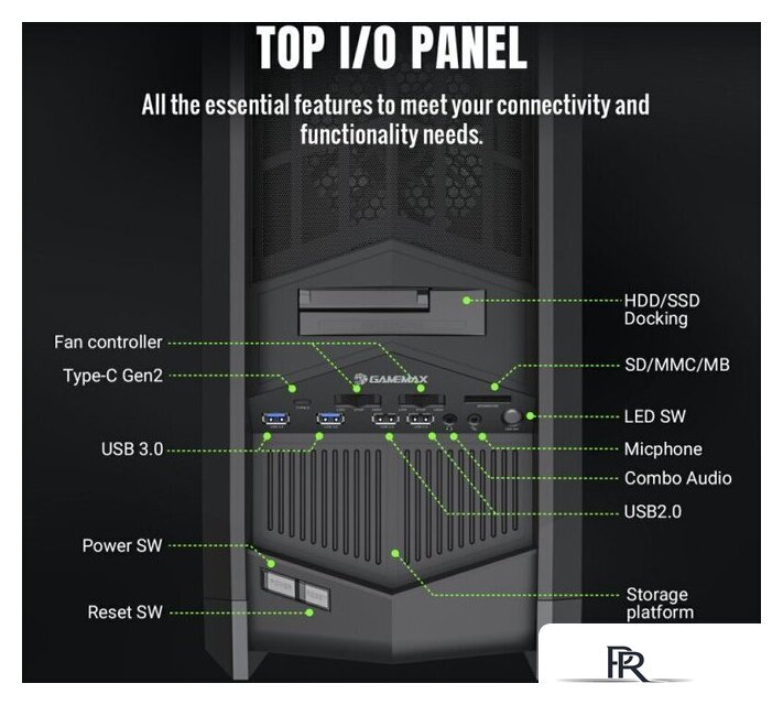 Корпус GameMax Dragon Knight 2 (черный) - Изображение №6 — Интернет-магазин ПроЗаказ