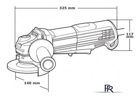 Угловая шлифмашина Makita GA5050R - Изображение №3 — Интернет-магазин ПроЗаказ