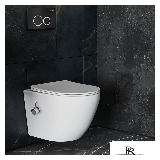 Унитаз подвесной Roxen Antares Bidet в комплекте с инсталляцией StounFix Dual Fresh 6 в 1 906342 (кнопка: черный матовый) - Изображение №14 — Интернет-магазин ПроЗаказ