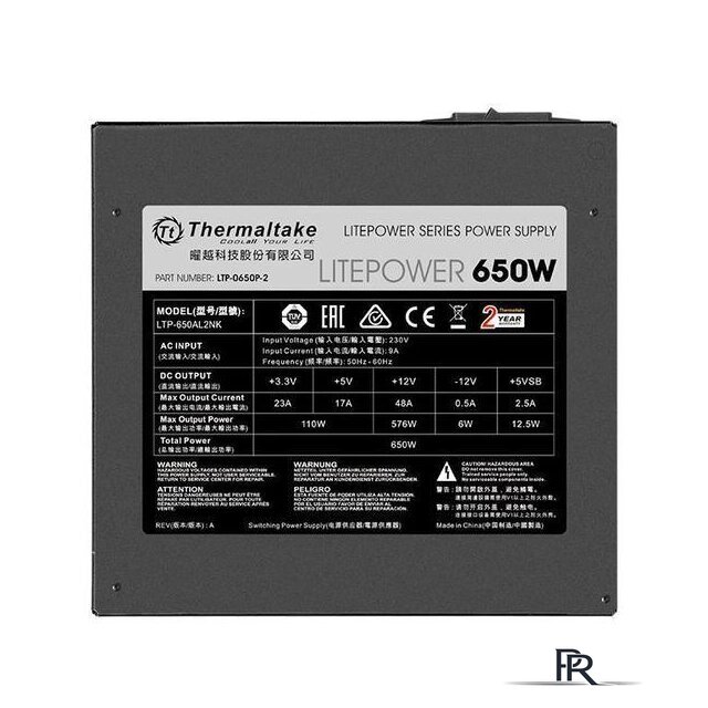 Блок питания Thermaltake Litepower 650W [LTP-0650P-2] - Изображение №4 — Интернет-магазин ПроЗаказ