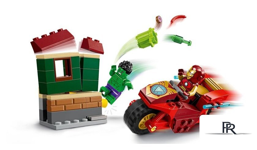 Конструктор LEGO Super Heroes Железный человек на мотоцикле и Халк 76287 - Изображение №5 — Интернет-магазин ПроЗаказ
