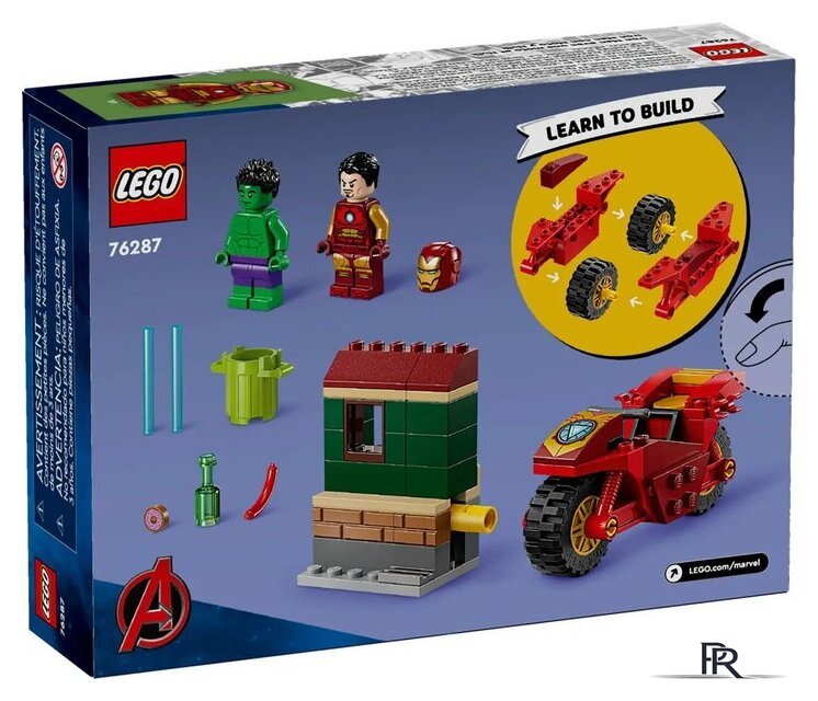 Конструктор LEGO Super Heroes Железный человек на мотоцикле и Халк 76287 - Изображение №2 — Интернет-магазин ПроЗаказ