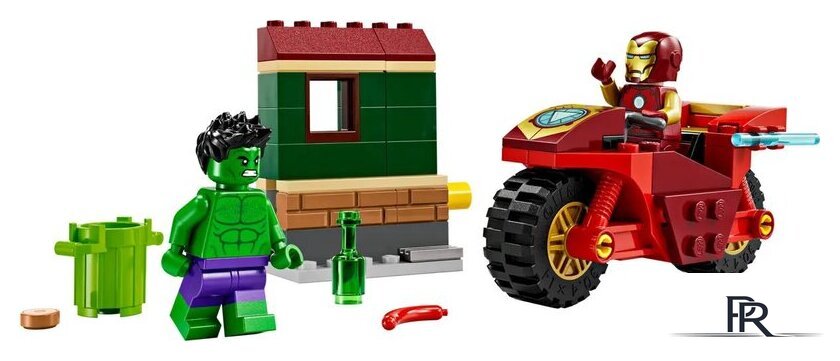 Конструктор LEGO Super Heroes Железный человек на мотоцикле и Халк 76287 - Изображение №4 — Интернет-магазин ПроЗаказ