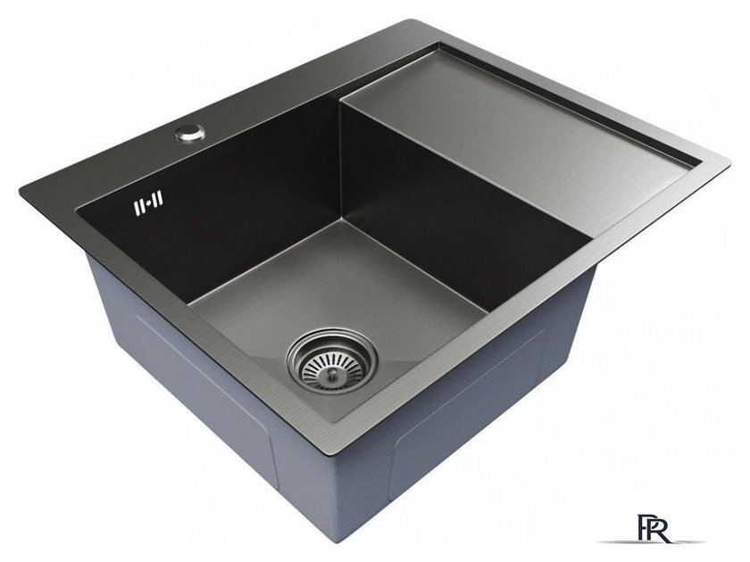 Кухонная мойка Mixline Pro 552926 (черный графит, с сифоном) - Изображение №2 — Интернет-магазин ПроЗаказ