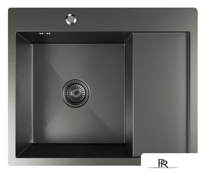 Кухонная мойка Mixline Pro 552926 (черный графит, с сифоном) - Изображение №1 — Интернет-магазин ПроЗаказ