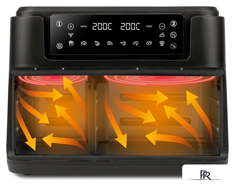 Аэрогриль (аэрофритюрница) Girmi Double Air Fryer FG26 - Изображение №2 — Интернет-магазин ПроЗаказ