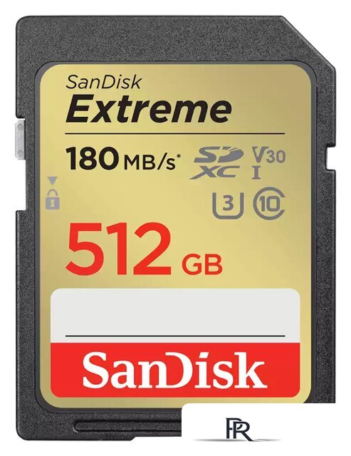 Карта памяти SanDisk Extreme SDXC SDSDXVV-512G-GNCIN 512GB - Изображение №1 — Интернет-магазин ПроЗаказ