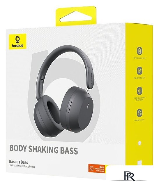 Наушники Baseus Bass 35 Max (серый) - Изображение №9 — Интернет-магазин ПроЗаказ