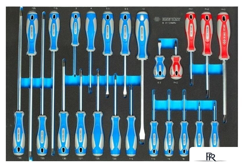 Набор отверток King Tony 9-31124MRV (24 предмета) - Изображение №2 — Интернет-магазин ПроЗаказ