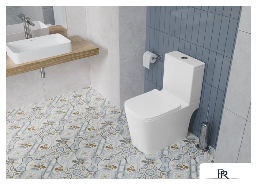 Унитаз напольный Lauter W09 P-TRAP с жестким сиденьем и микролифтом 21900002 (горизонтальный выпуск) - Изображение №12 — Интернет-магазин ПроЗаказ