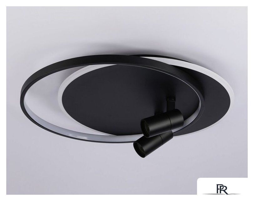 Припотолочная люстра Ambrella light FL51393/1+2 BK - Изображение №6 — Интернет-магазин ПроЗаказ