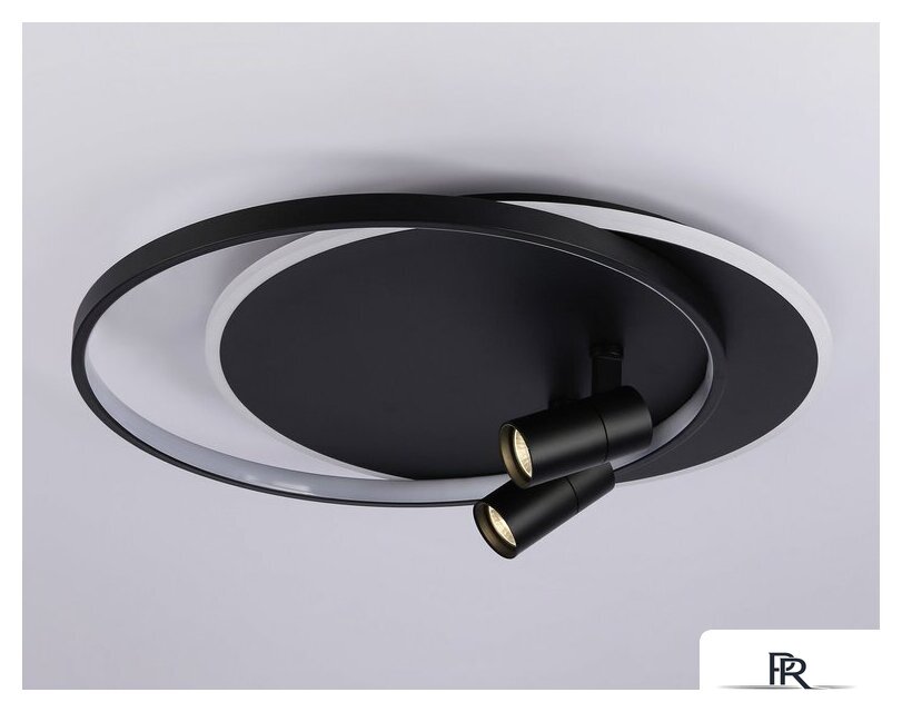 Припотолочная люстра Ambrella light FL51393/1+2 BK - Изображение №5 — Интернет-магазин ПроЗаказ