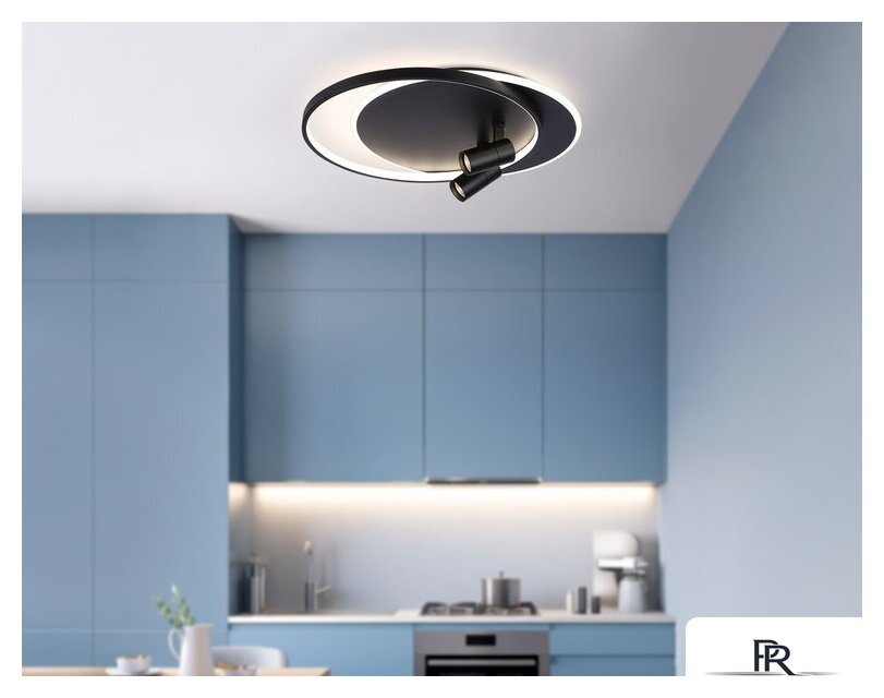 Припотолочная люстра Ambrella light FL51393/1+2 BK - Изображение №8 — Интернет-магазин ПроЗаказ