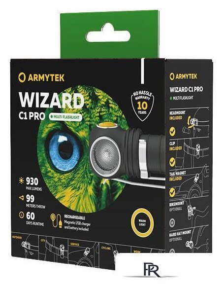 Фонарь Armytek Wizard C1 Pro Magnet USB (теплый) - Изображение №6 — Интернет-магазин ПроЗаказ