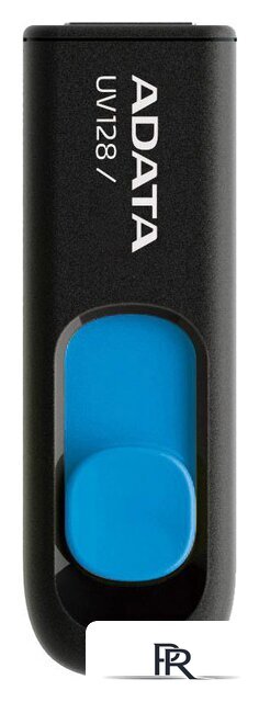 USB Flash ADATA DashDrive UV128 128GB (черный/синий) - Изображение №1 — Интернет-магазин ПроЗаказ