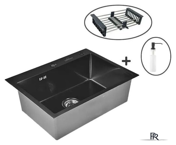 Кухонная мойка Wisent WS-37050B+GER013+WW405B+W302644B - Изображение №3 — Интернет-магазин ПроЗаказ