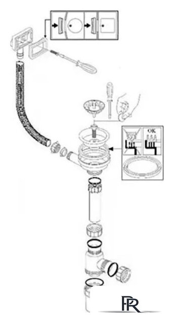 Кухонная мойка Wisent WS-37050B+GER013+WW405B+W302644B - Изображение №12 — Интернет-магазин ПроЗаказ