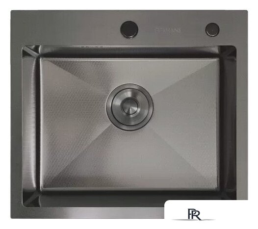 Кухонная мойка Gerhans K35044BD Decor (графит) - Изображение №1 — Интернет-магазин ПроЗаказ