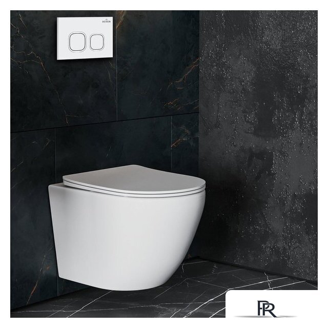 Унитаз подвесной Roxen Antares в комплекте с инсталляцией StounFix Dual Fresh 6 в 1 533395 (кнопка: белый глянец) - Изображение №13 — Интернет-магазин ПроЗаказ