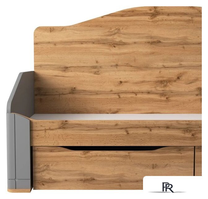 Кровать-тахта Involux Sale + Матрас Lagoma Ilta 90x200x18 км0144 (серый шифер/дуб натюрель) - Изображение №5 — Интернет-магазин ПроЗаказ