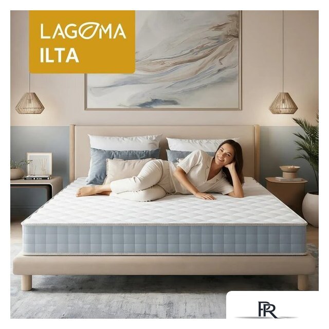 Кровать-тахта Involux Sale + Матрас Lagoma Ilta 90x200x18 км0144 (серый шифер/дуб натюрель) - Изображение №8 — Интернет-магазин ПроЗаказ