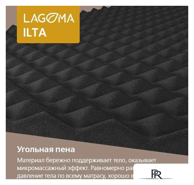 Кровать-тахта Involux Sale + Матрас Lagoma Ilta 90x200x18 км0144 (серый шифер/дуб натюрель) - Изображение №13 — Интернет-магазин ПроЗаказ
