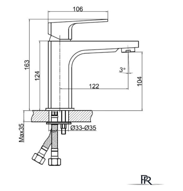 Смеситель Cersanit Wisla 63055 - Изображение №2 — Интернет-магазин ПроЗаказ
