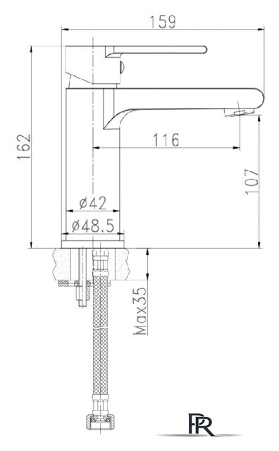 Смеситель Cersanit Brasko А63020 - Изображение №3 — Интернет-магазин ПроЗаказ