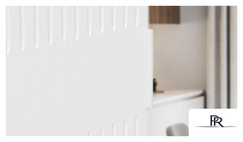 Шкаф распашной Трия Хилтон комбинированный (дуб крафт золотой/белый матовый) - Изображение №4 — Интернет-магазин ПроЗаказ