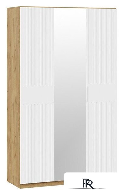 Шкаф распашной Трия Хилтон комбинированный (дуб крафт золотой/белый матовый) - Изображение №1 — Интернет-магазин ПроЗаказ