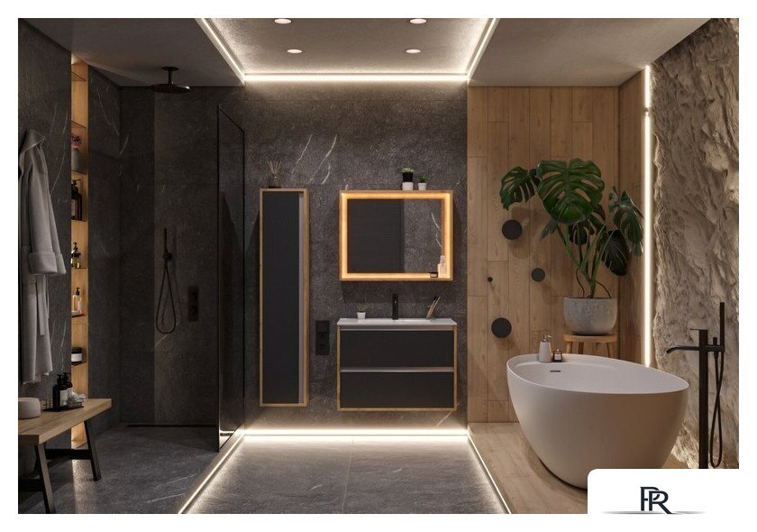  ЗОВ Тумба с умывальником Парма 80 P80LHO0MBPMC1A-OL80 (дуб/черный) - Изображение №4 — Интернет-магазин ПроЗаказ