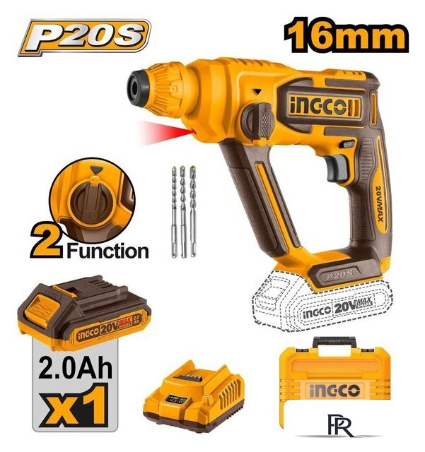 Перфоратор Ingco CRHLI201681 (с 1-им АКБ, кейс) - Изображение №1 — Интернет-магазин ПроЗаказ