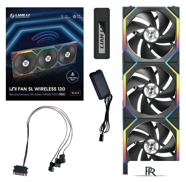 Комплект вентиляторов для корпуса с контроллером Lian Li Uni Fan SL 120 Wireless G99.12SL1W3B.00 - Изображение №11 — Интернет-магазин ПроЗаказ