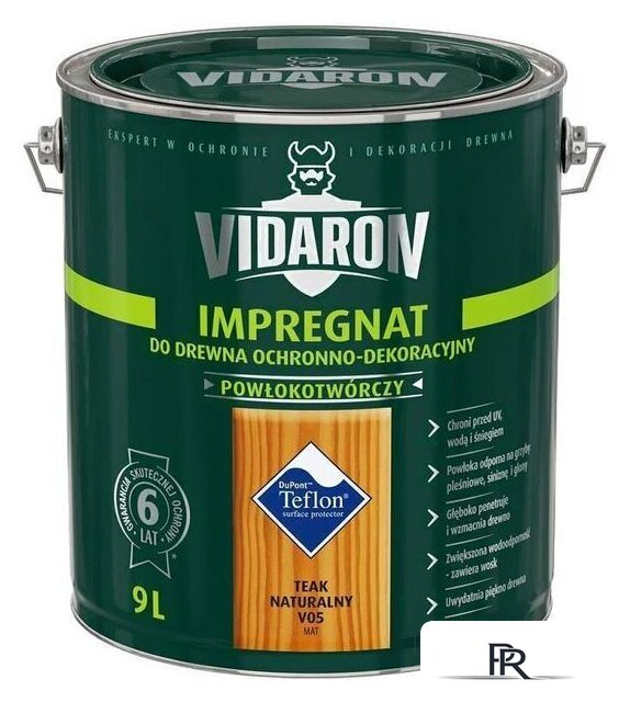 Пропитка Vidaron Impregnant V05 9 л (натуральный тик) - Изображение №1 — Интернет-магазин ПроЗаказ