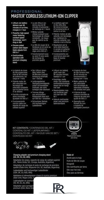 Машинка для стрижки волос Andis Master Cordless Lithium-Ion Clipper 12665 - Изображение №6 — Интернет-магазин ПроЗаказ