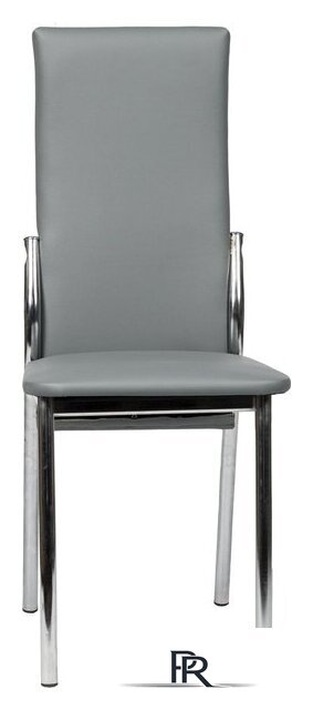 Стул ВВР Оскар (серый/хром, экокожа) - Изображение №2 — Интернет-магазин ПроЗаказ